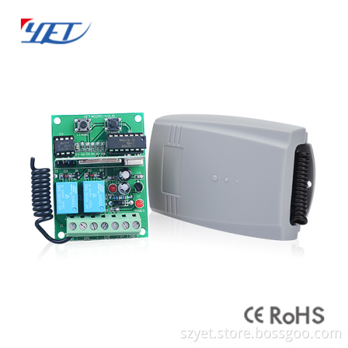 hottest model DC9V-DC24V 2 channel universal receiver YET402PC-V2.0 for all the doors or gates